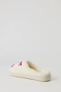 Bow Sherpa Slippers