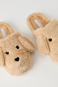Plush Dog Slipper