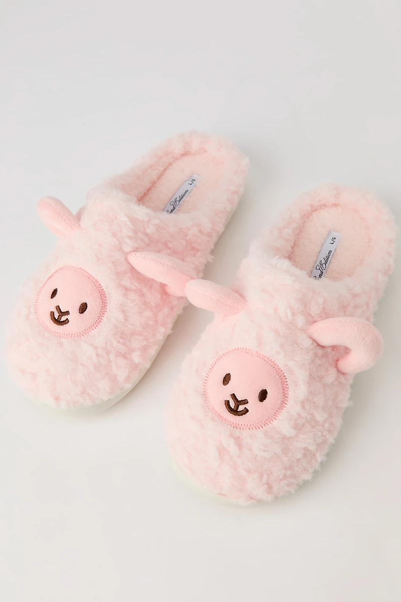 3D Lamb Faux Fur Slippers