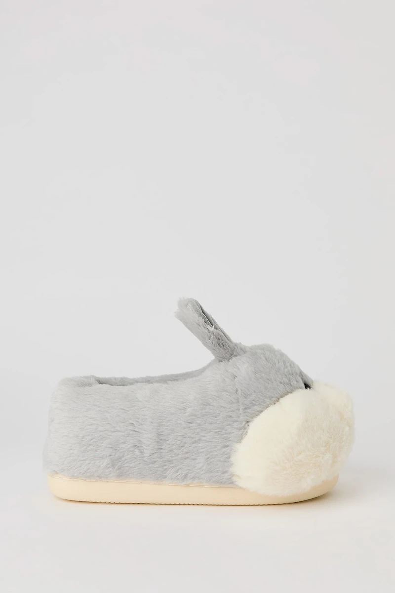 3D Bunny Faux Fur Slippers