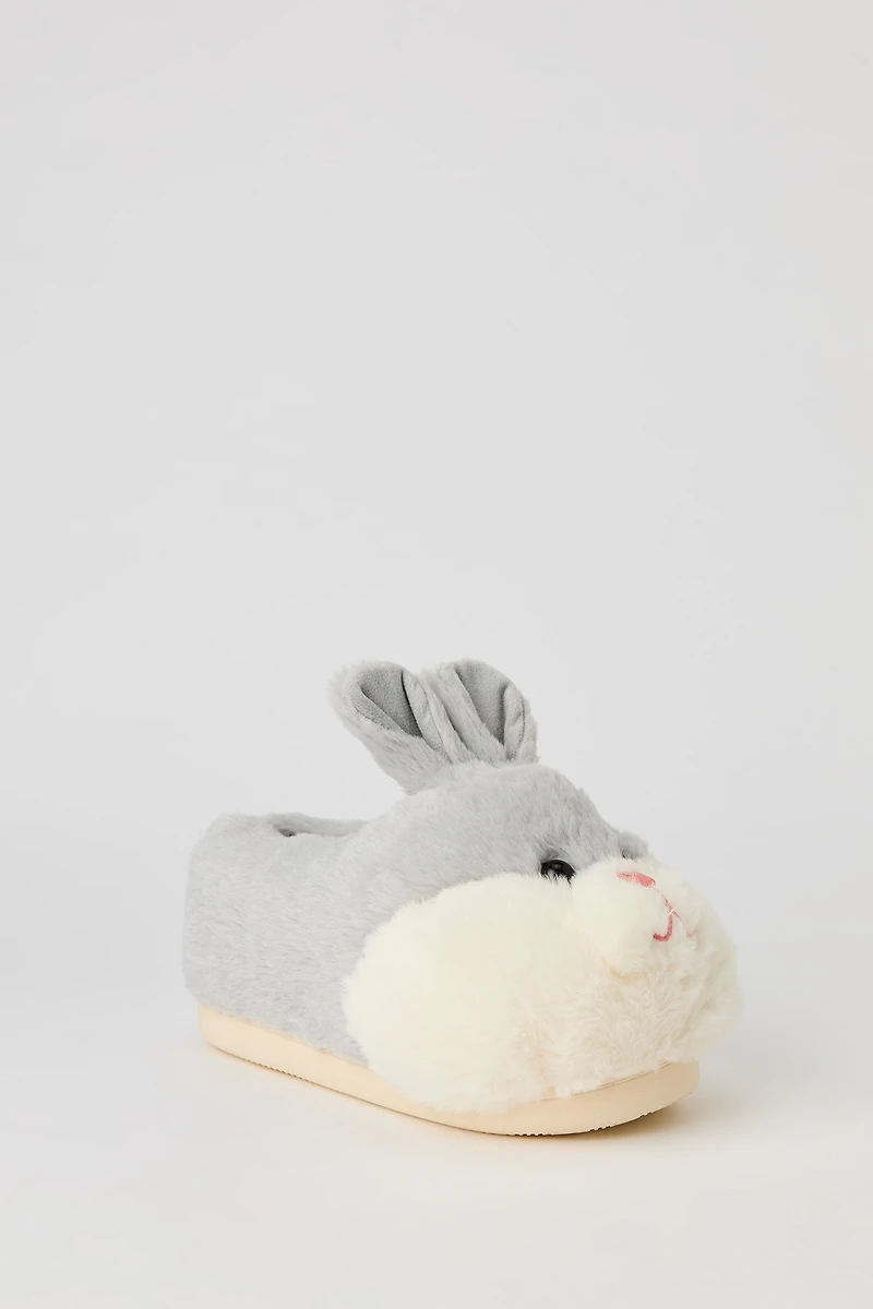 3D Bunny Faux Fur Slippers