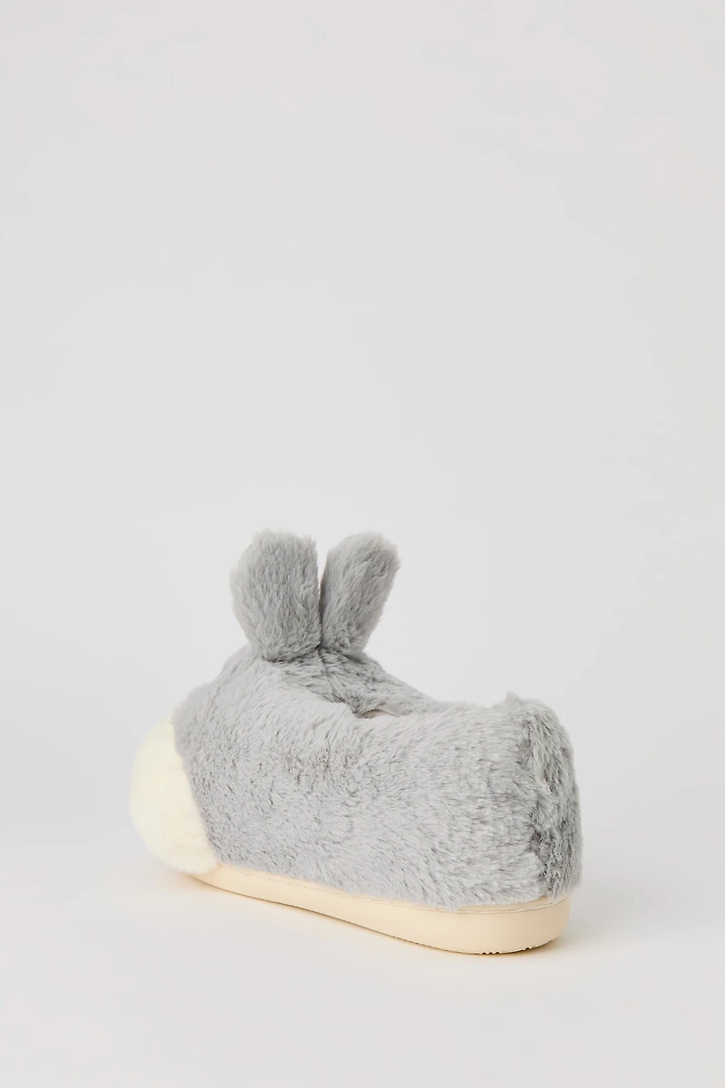 3D Bunny Faux Fur Slippers