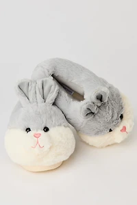 3D Bunny Faux Fur Slippers