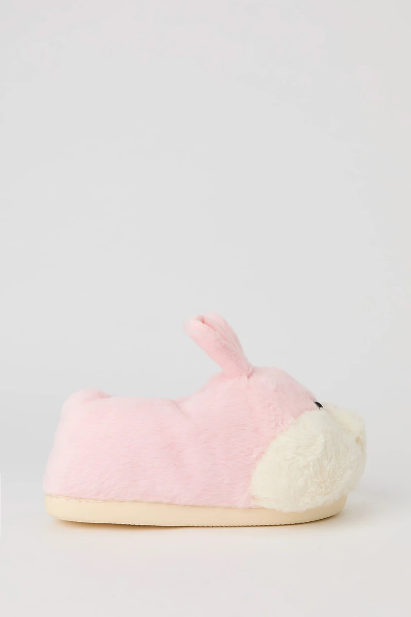 3D Bunny Faux Fur Slippers
