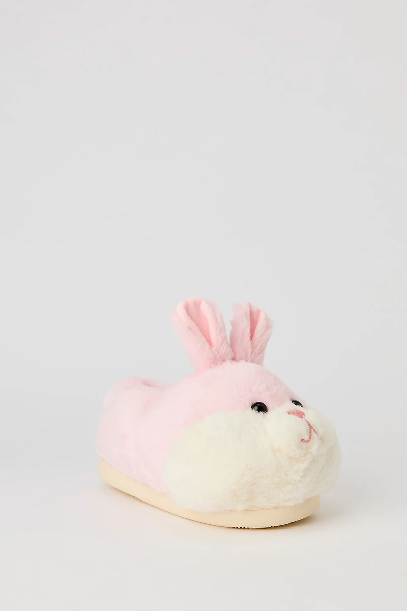 3D Bunny Faux Fur Slippers