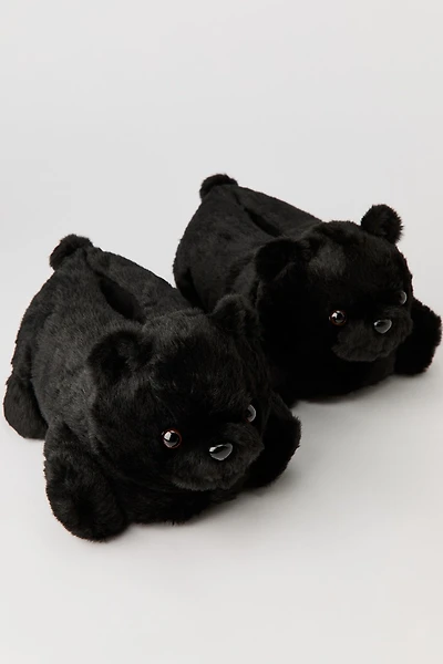 3D Teddy Bear Faux Fur Slippers