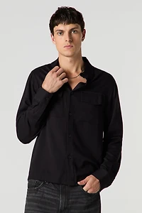Long Sleeve Button-Up Top