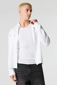 Long Sleeve Button-Up Top