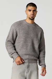 Chandail en tricot gaufré