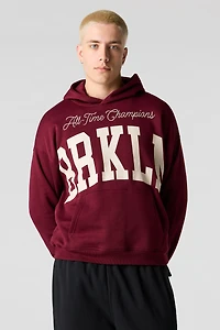 Brkln Graphic & Embroidered Boxy Fleece Hoodie