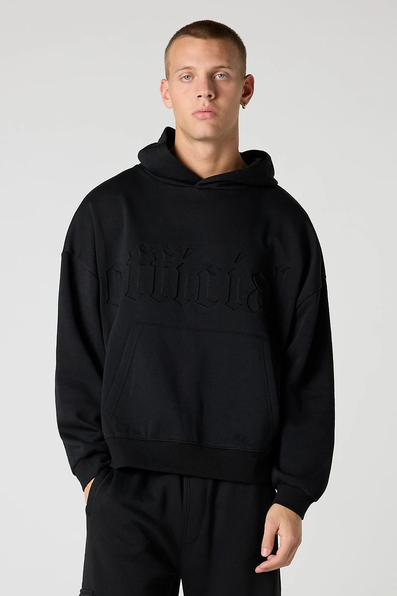 Official Embossed Boxy Fleece Hoodie