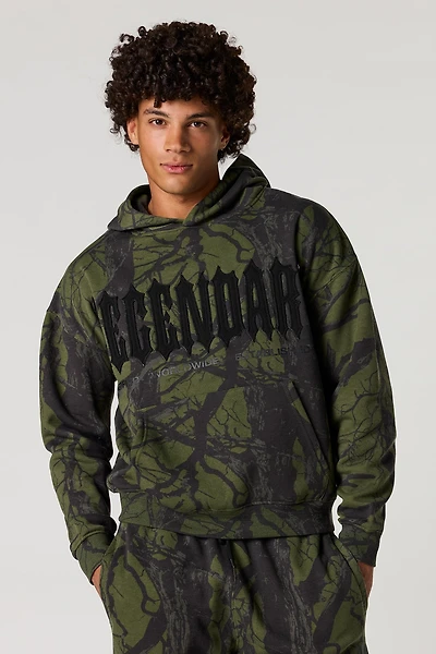 Legendary Patch Camo Boxy Fleece Hoodie