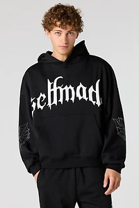 Self Made Rhinestone Boxy Hoodie