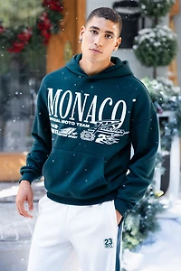 Graphic Boxy Fleece Hoodie