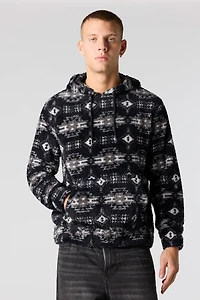Sherpa Printed Hoodie
