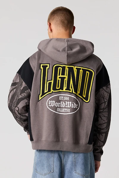LGND Colourblock Boxy Hoodie