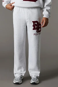 Chenille Embroidered Playboy Fleece Sweatpant