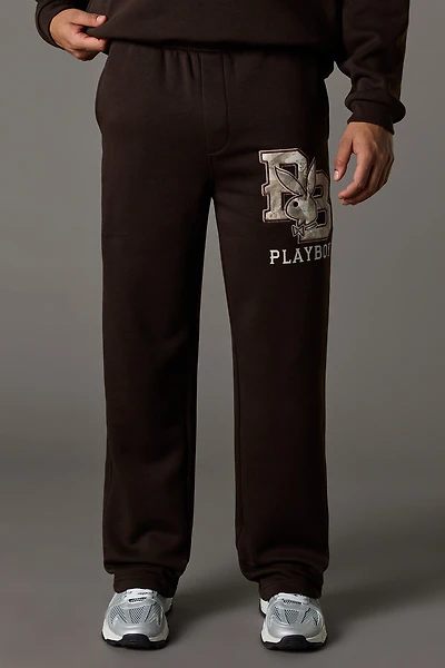 Chenille Embroidered Playboy Fleece Sweatpant