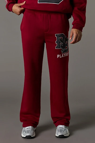 Chenille Embroidered Playboy Fleece Sweatpant