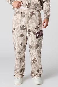 Pantalon d'entraînement en molleton avec motif brodé Chicago sergé et camouflage