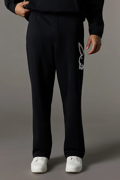Twill Embroidered Playboy Fleece Sweatpant