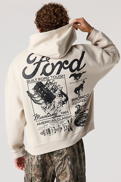 Ford Graphic Fleece Boxy Hoodie