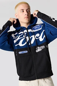 Ford HD Print Fleece Zip-Up Hoodie