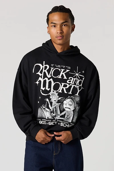 Rick & Morty Boxy Fleece Hoodie