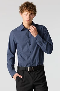 Collared Slim Fit Dress Shirt