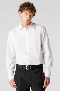 Collared Slim Fit Dress Shirt