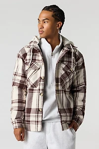 Surchemise à capuchon avec carreaux
