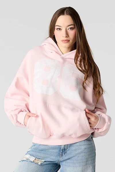 Luxe Fleece Graphic Boxy Hoodie