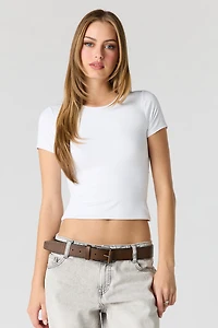 T-shirt ras du cou profil