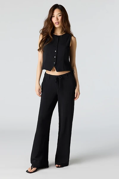 Flowy Drawstring Dress Pant