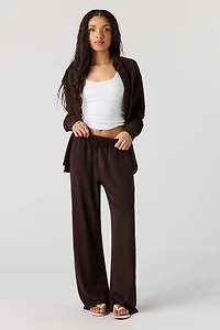 Pantalon fluide à jambe large