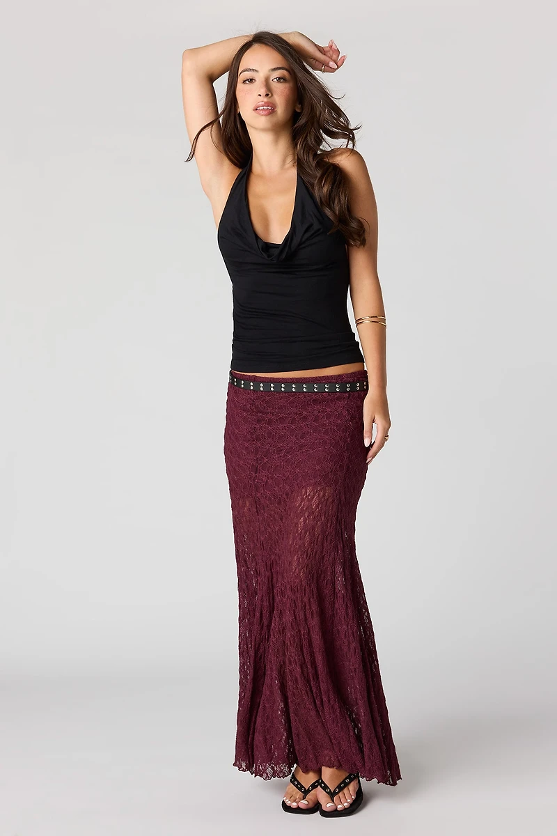 Jupe maxi en dentelle