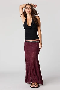 Jupe maxi en dentelle