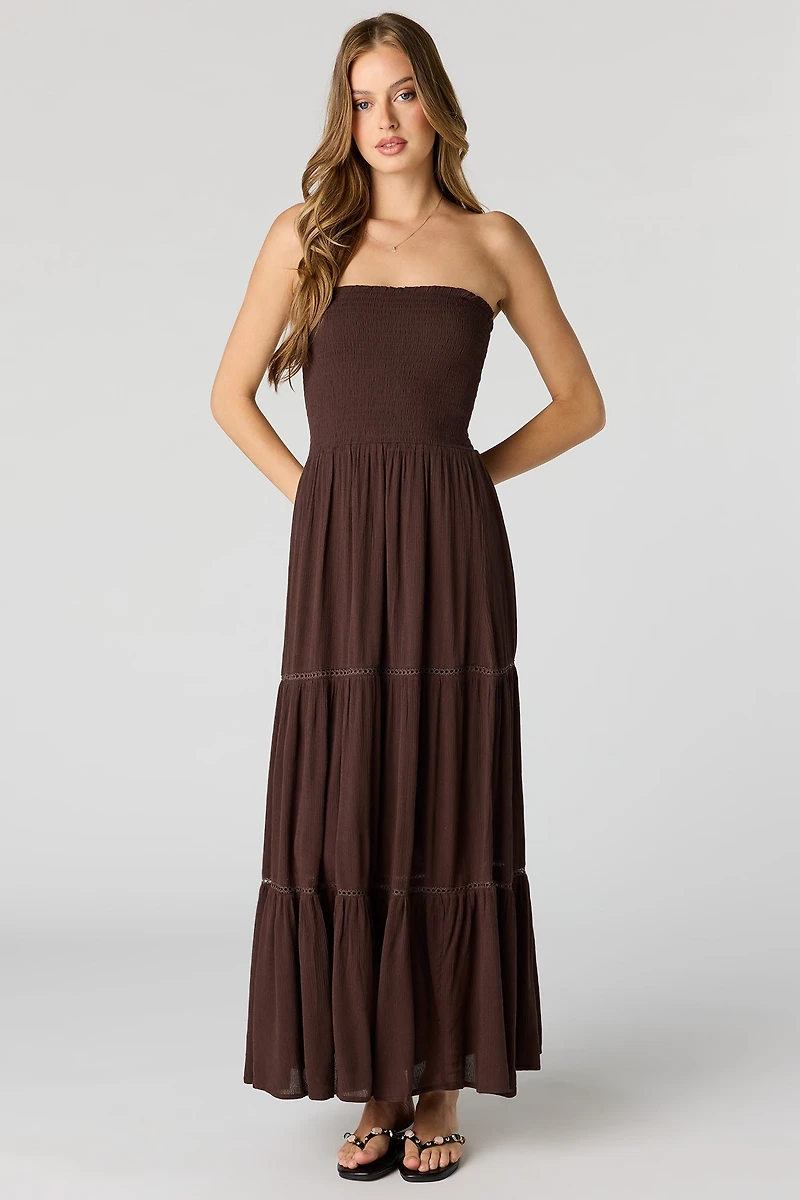 Smocked Tiered Maxi Dress
