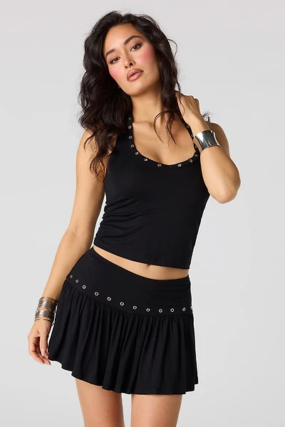 Grommet Skort