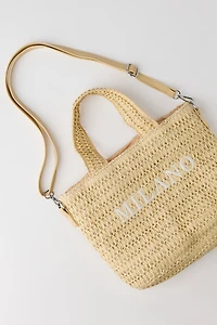 Straw Crossbody Bag