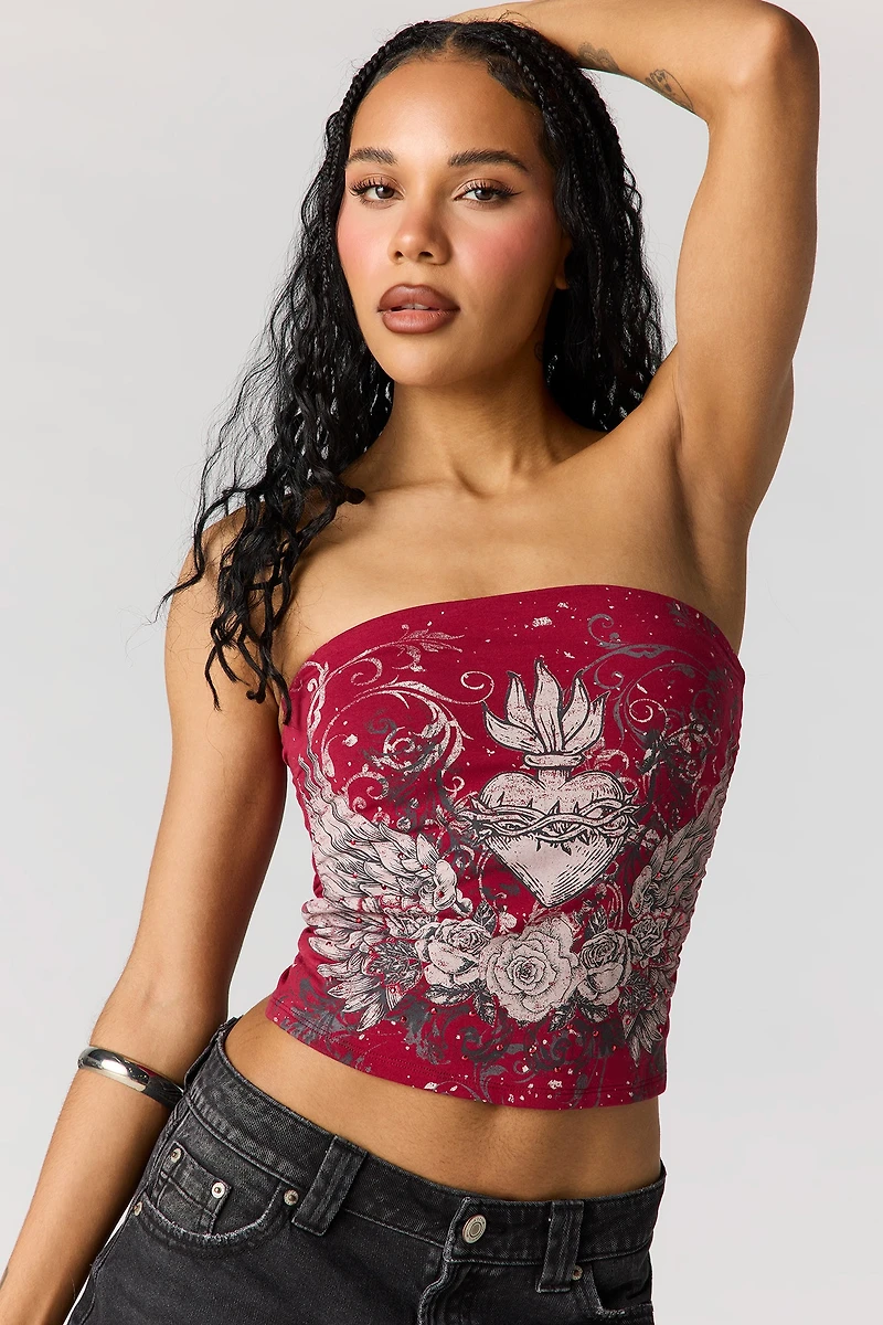 Graphic Tube Top