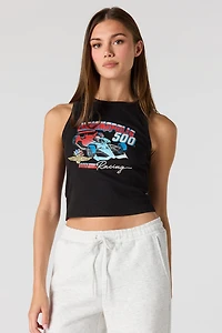 Racing Graphic Ribbed Tank