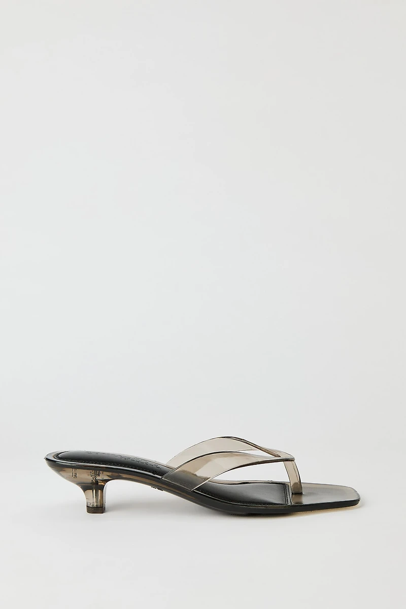Jelly Thong Kitten Heel