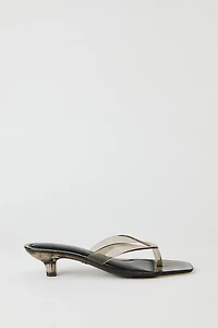 Jelly Thong Kitten Heel