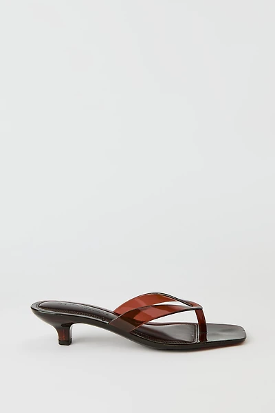 Sandales à talons bobine en gelée