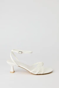 Escapins à talons bobine en similicuir