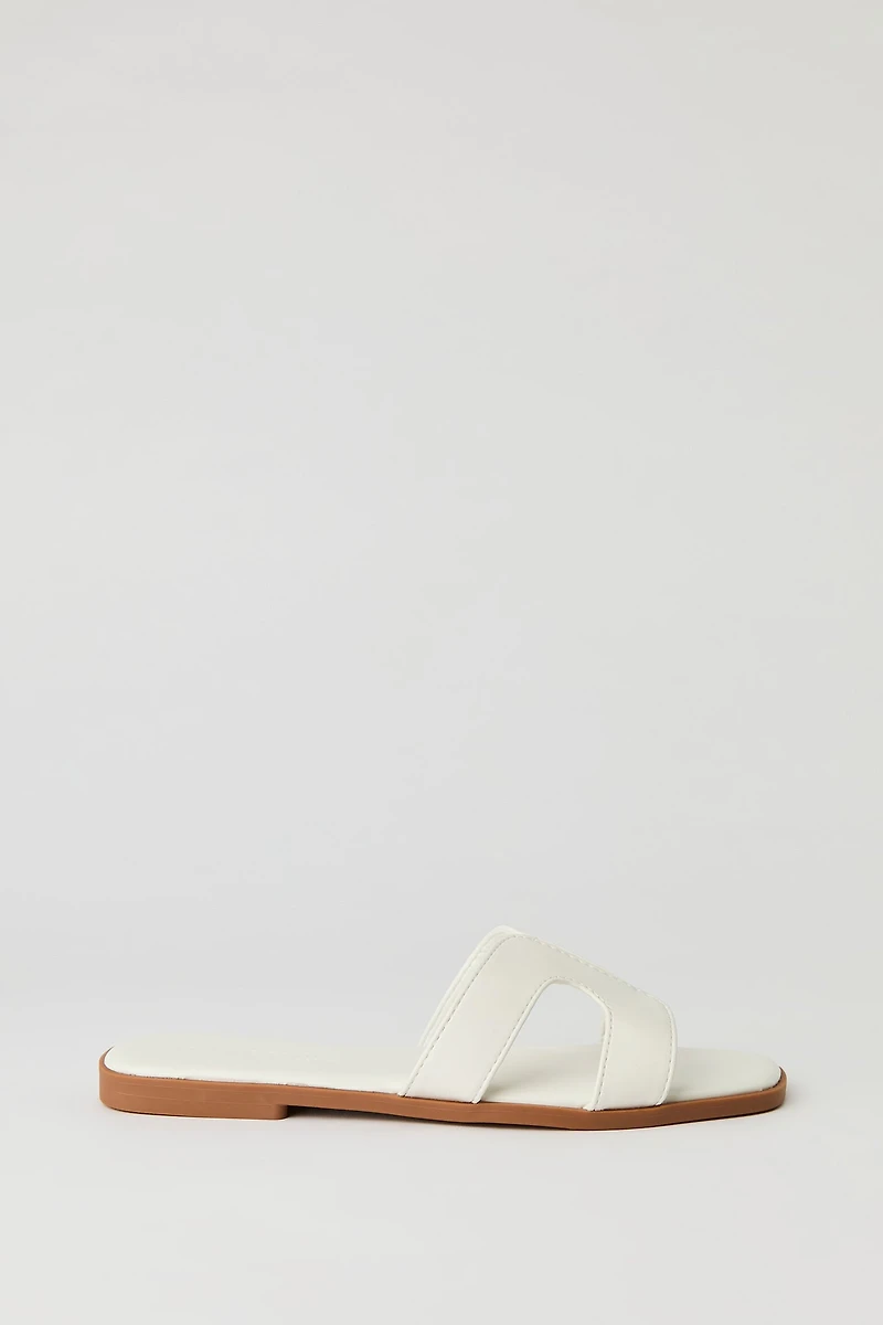 Sandales avec bandes en H