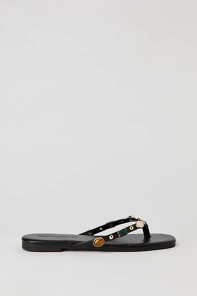 Stone Bead Thong Sandal
