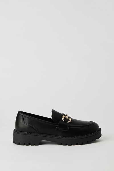 Gold Buckle Loafer