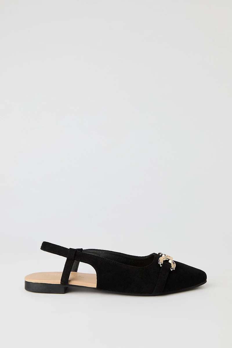 Snaffle Slingback Flats